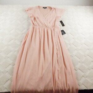 Lulu's Lost in the Moment Maxi Dress Womens Medium Cocktail Preppy Formal